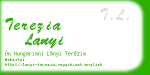 terezia lanyi business card