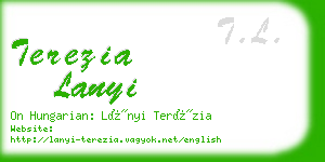 terezia lanyi business card